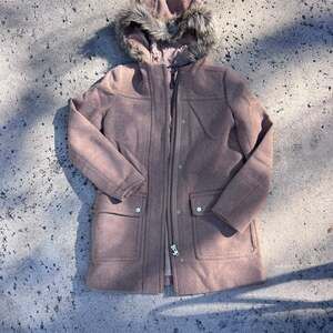 J.Crew Mercantile Vail Parka Wool Blend Coat with Faux Fur Hood